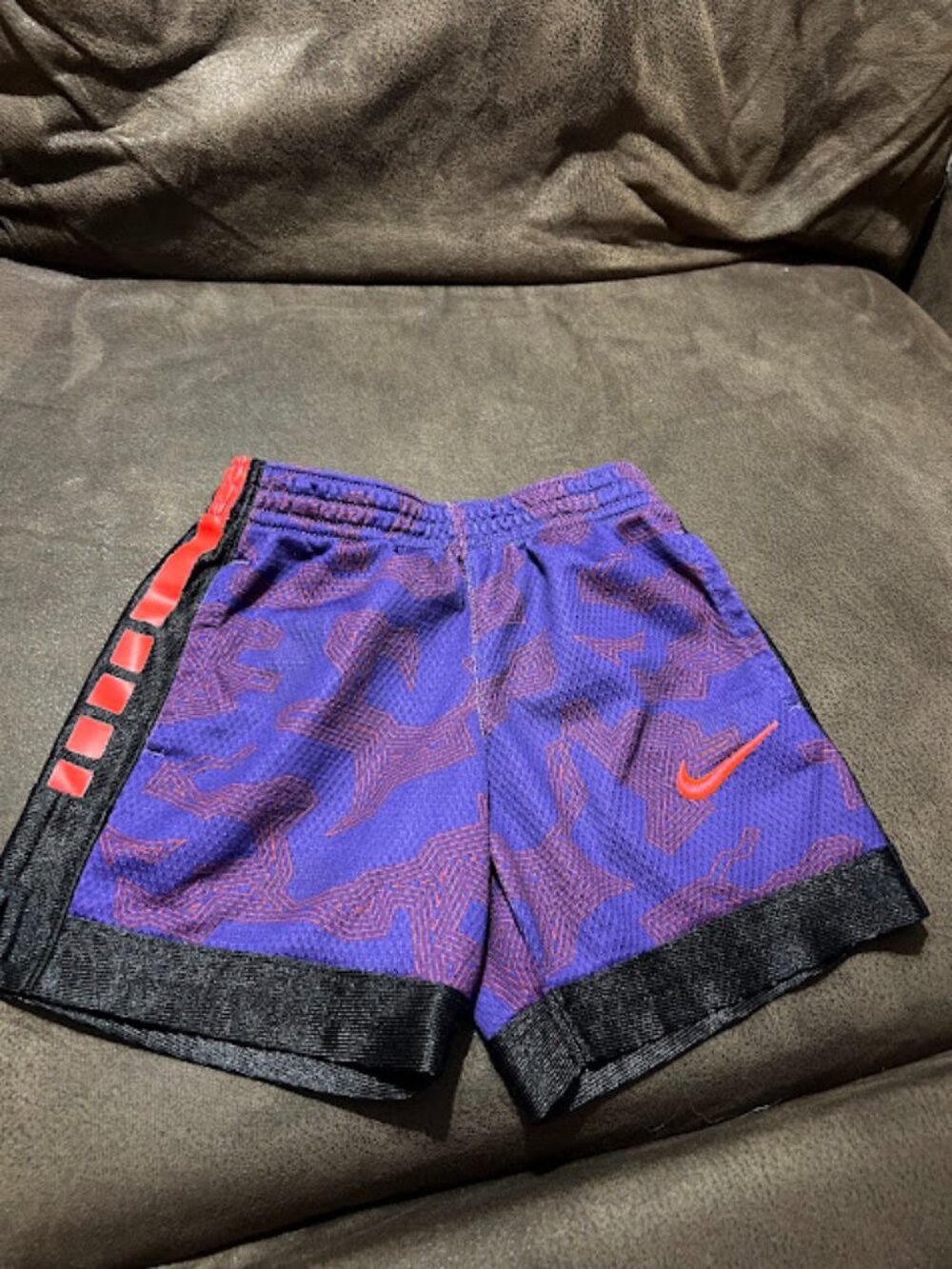 Nike Dri-FIT Toddler 2T Athletic Shorts Purple Geometric Print